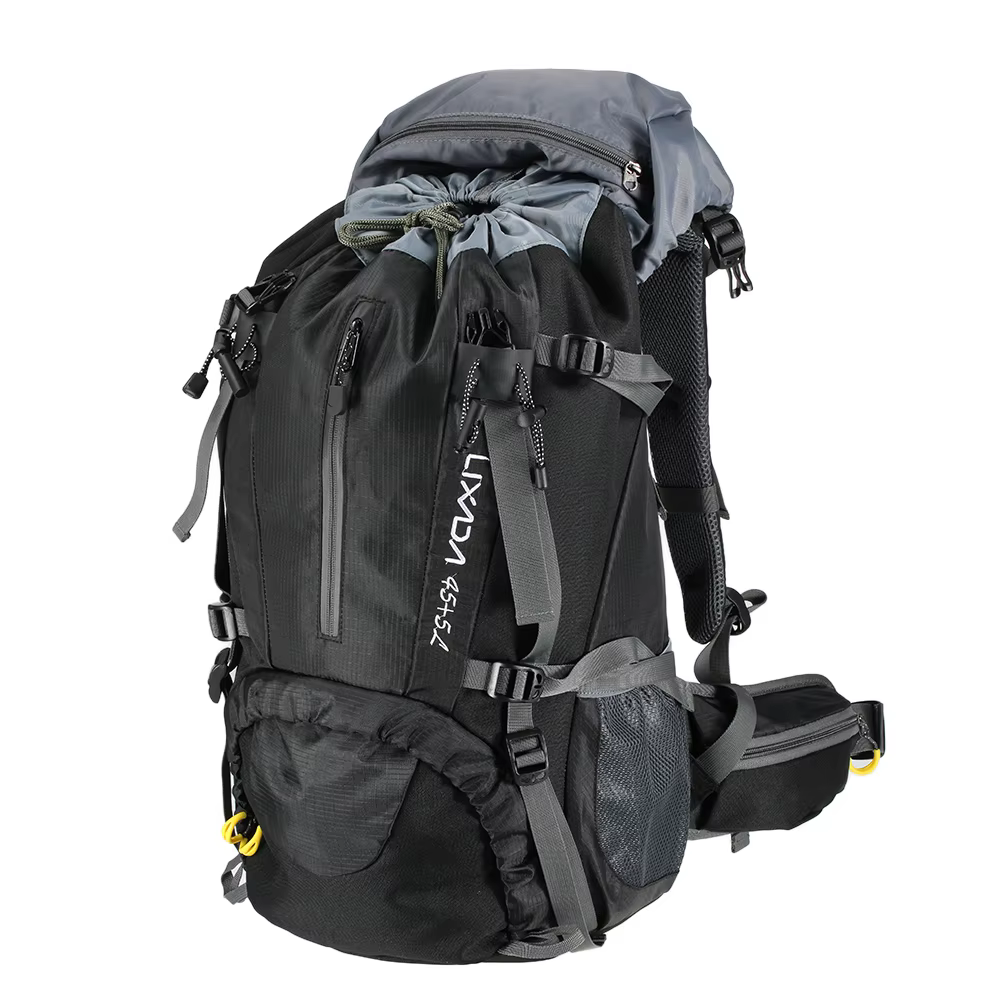 Mochila Lixada 50 litros para Montanhismo, Escalada, , Camping, Trekking com capa de chuva - Imagem 7